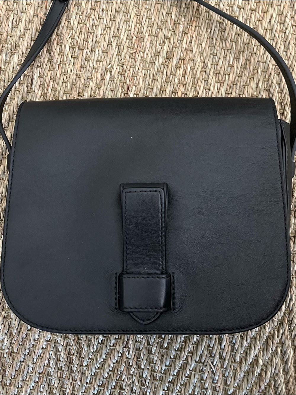 Black Shoulder Bag, Banana Republic Crossbody Bag, Black Purse